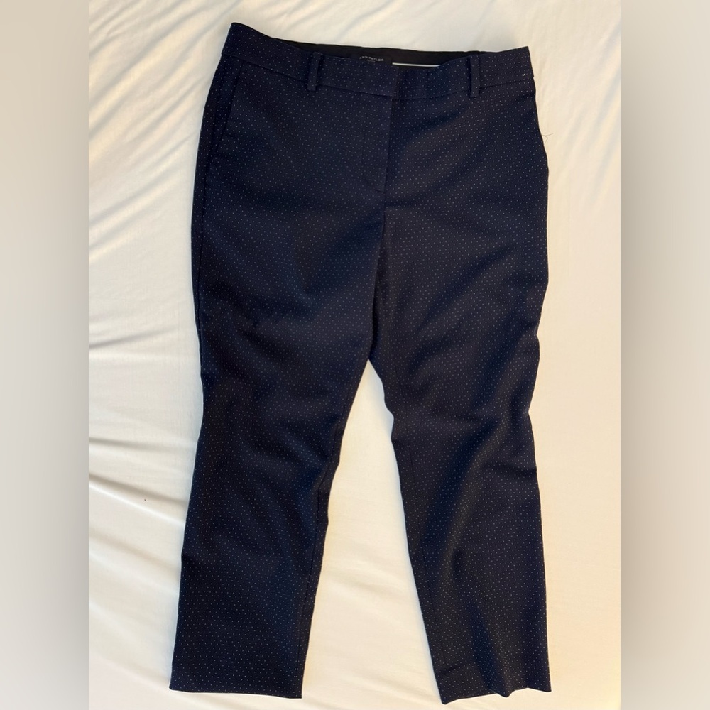 Ann Taylor The Petite Ankle Pant In Pindot - Picture 3 of 3